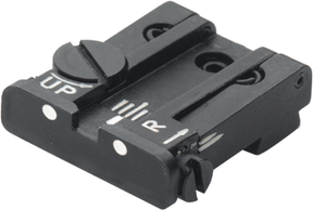 Justerbart bagsigte til Glock [G17 G19 G26 & other] | white dots