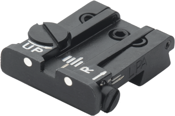 Browning Hi-Power justerbart bagsigte | hvide prikker