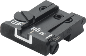 Browning Hi-Power [Sport Vigilante Mark III Practical HP40] justerbart bagsigte | hvide linjer