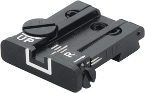 Browning Hi-Power Vigilante justerbart bagsigte | hvide linjer