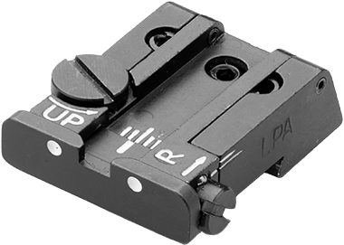 CZ P-10 fuldt justerbart bagsigte | hvide prikker