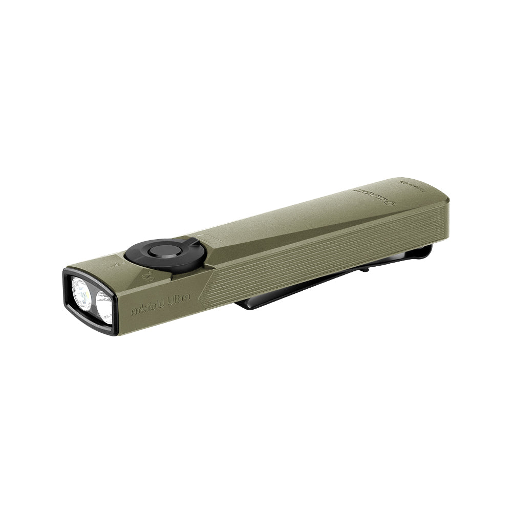 Olight Arkfeld Ultra | flad 3-i-1 EDC lygte | 1.400 lm - Olive Green