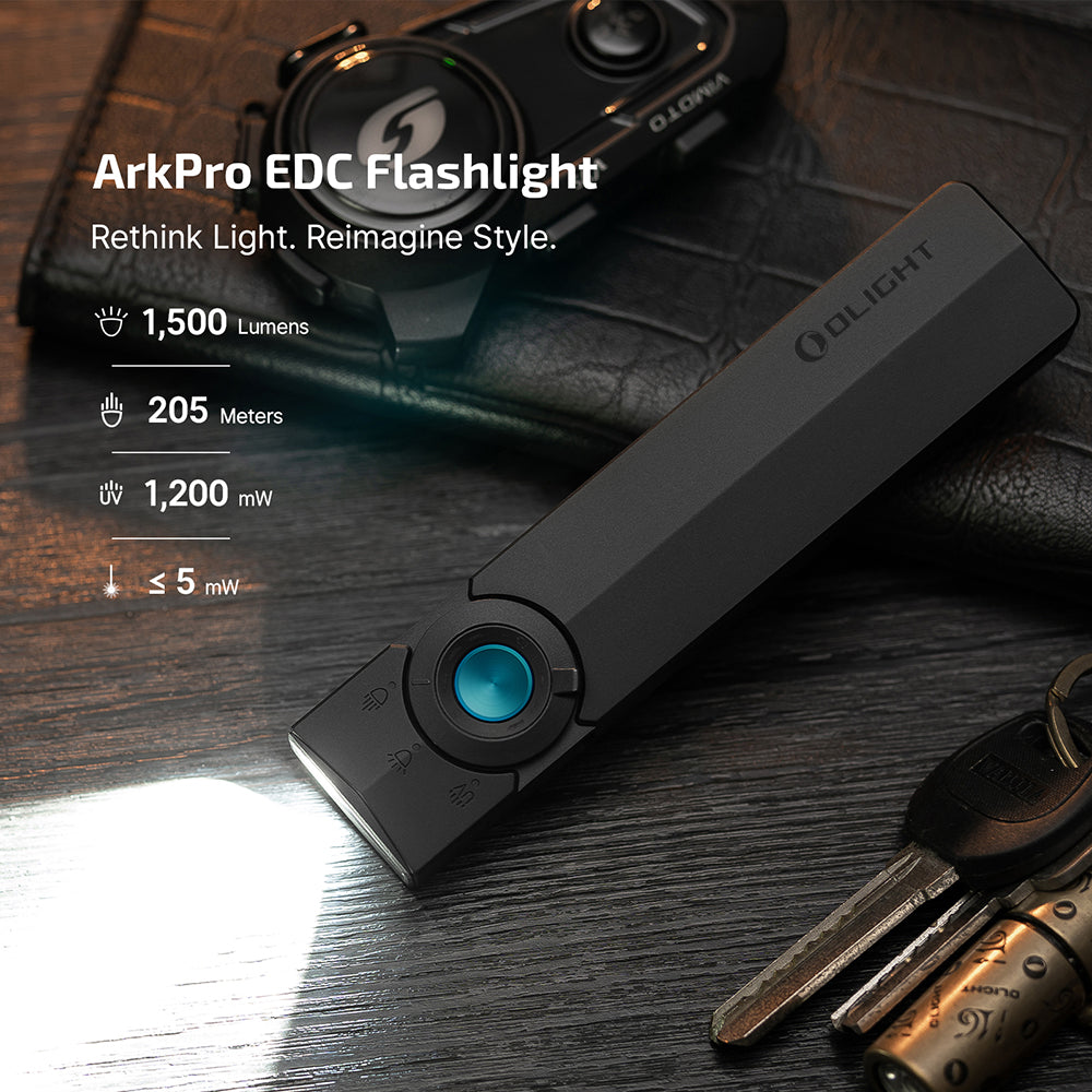 Olight ArkPro | flad 4-i-1 EDC lygte | 1.500 lm