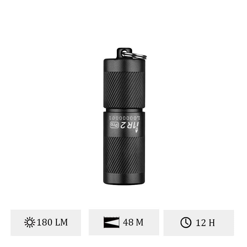 Olight i1R 2 Pro | genopladelig nøgleringslygte | 180 lm - Sort