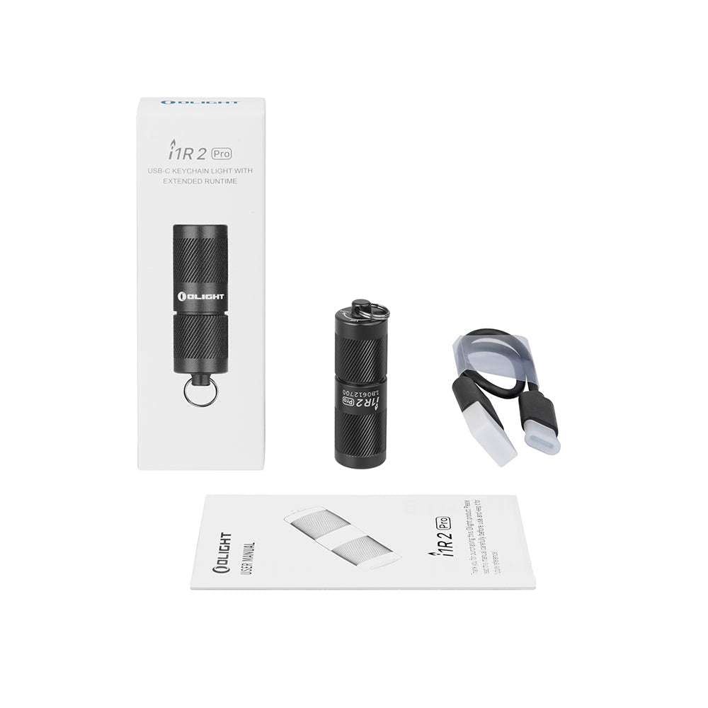 Olight i1R 2 Pro | genopladelig nøgleringslygte | 180 lm - Sort
