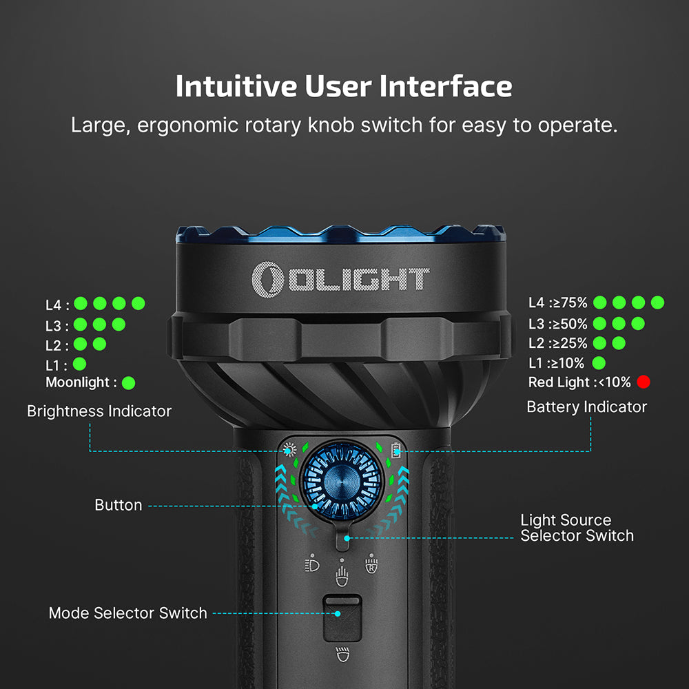 Olight Marauder 2 Mini | kraftig genopladelig lygte | 10.000 lm