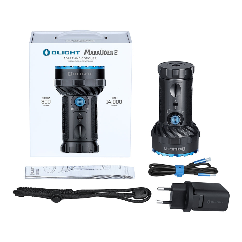 Olight Marauder 2 | ultra kraftig genopladelig lygte | 14.000 lm