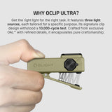 Olight Oclip Ultra | 3-i-1 clip-on EDC lygte | 530 lm - Olive Green