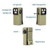 Olight Oclip Ultra | 3-i-1 clip-on EDC lygte | 530 lm - Olive Green