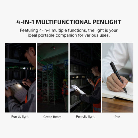 Olight O’Pen 3 | multifunktionel penlygte | 120 lm + grøn laser - Black