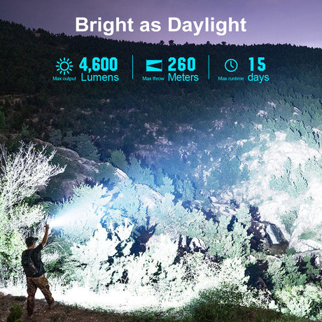 Olight Seeker 4 Pro | højtydende lygte | 4.600 lm