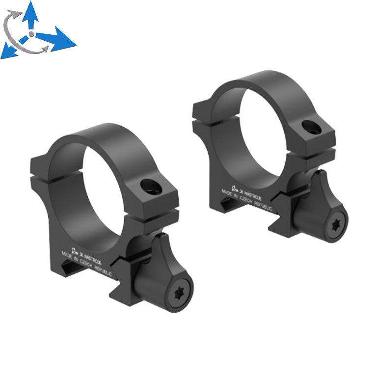 30mm kikkertmontageringe | Picatinny base med greb