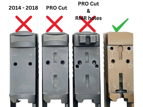 Sig P320 [models with removable rear sight] Adapterplade | Shield RMSc footprint