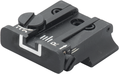Smith & Wesson [Cal. 10 Cal. 45 3rd Gen] justerbart bagsigte | hvide linjer