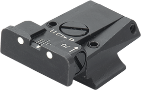 Smith & Wesson Cal. 45 3rd Gen justerbart bagsigte | hvide prikker