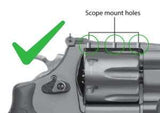 Smith & Wesson revolver [686 629 19 66 586 & other] justerbart bagsigte | fiber optic