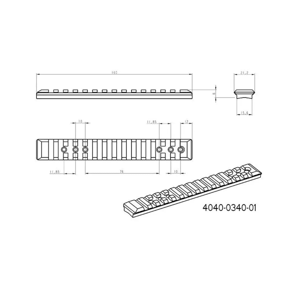 Steyr SM12 [8x57] Picatinny skinne [steel]