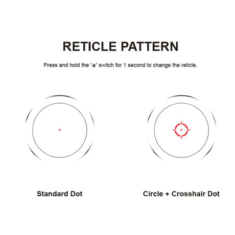 Vector Optics Nautilus 1x30 Scope Double Reticle rødpunktsigte