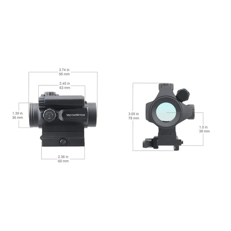 Vector Optics Nautilus 1x30 Scope Double Reticle rødpunktsigte