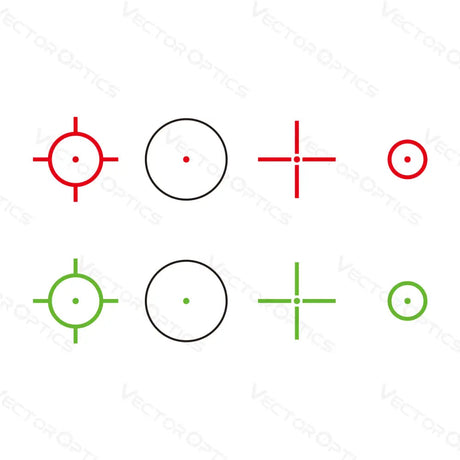 Vector Optics Omega 23x33 Four Reticle Reflex Sight rødpunktsigte